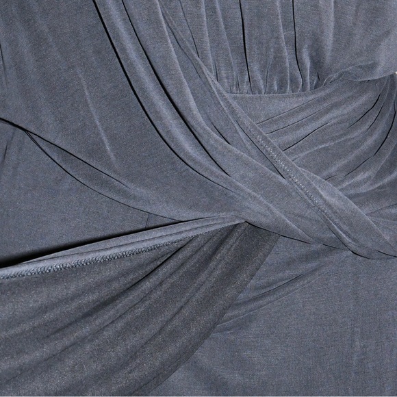 Free People Charcoal Riley Cupra Wrap Maxi Dress - Picture 3 of 7